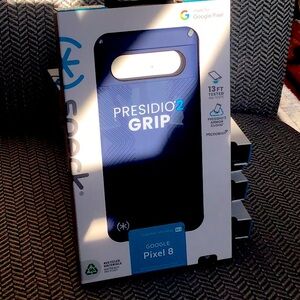 Speck Presidio2 Grip case for Google Pixel 8 in “coastal blue” (sold separately)